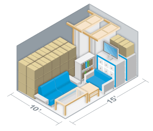 10x15 Storage Unit Shelby